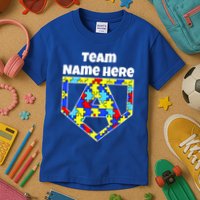 Autism Awareness Custom Personalize Superhero Kids T-Shirt