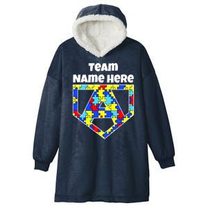 Autism Awareness Custom Personalize Superhero Hooded Wearable Blanket