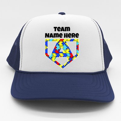 Autism Awareness Custom Personalize Superhero Trucker Hat