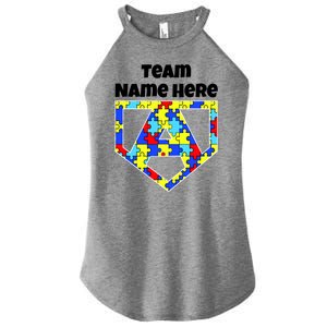 Autism Awareness Custom Personalize Superhero Women's Perfect Tri Rocker Tank