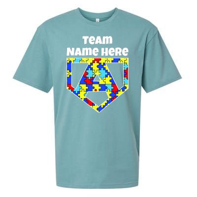 Autism Awareness Custom Personalize Superhero Sueded Cloud Jersey T-Shirt