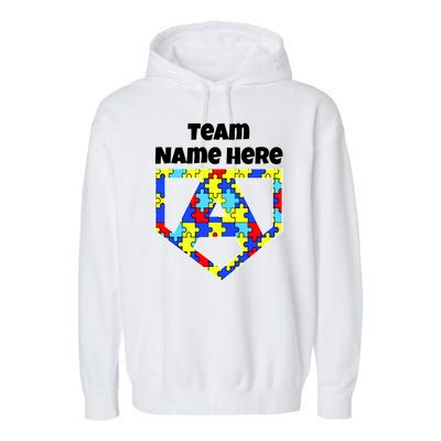 Autism Awareness Custom Personalize Superhero Garment-Dyed Fleece Hoodie