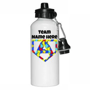 Autism Awareness Custom Personalize Superhero Aluminum Water Bottle