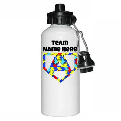 Autism Awareness Custom Personalize Superhero Aluminum Water Bottle