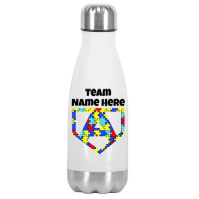 Autism Awareness Custom Personalize Superhero Stainless Steel Insulated Water Bottle