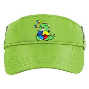 Autism Awareness Cute Dinosaur Puzzle Piece Adult Drive Performance Visor