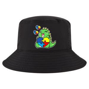 Autism Awareness Cute Dinosaur Puzzle Piece Cool Comfort Performance Bucket Hat