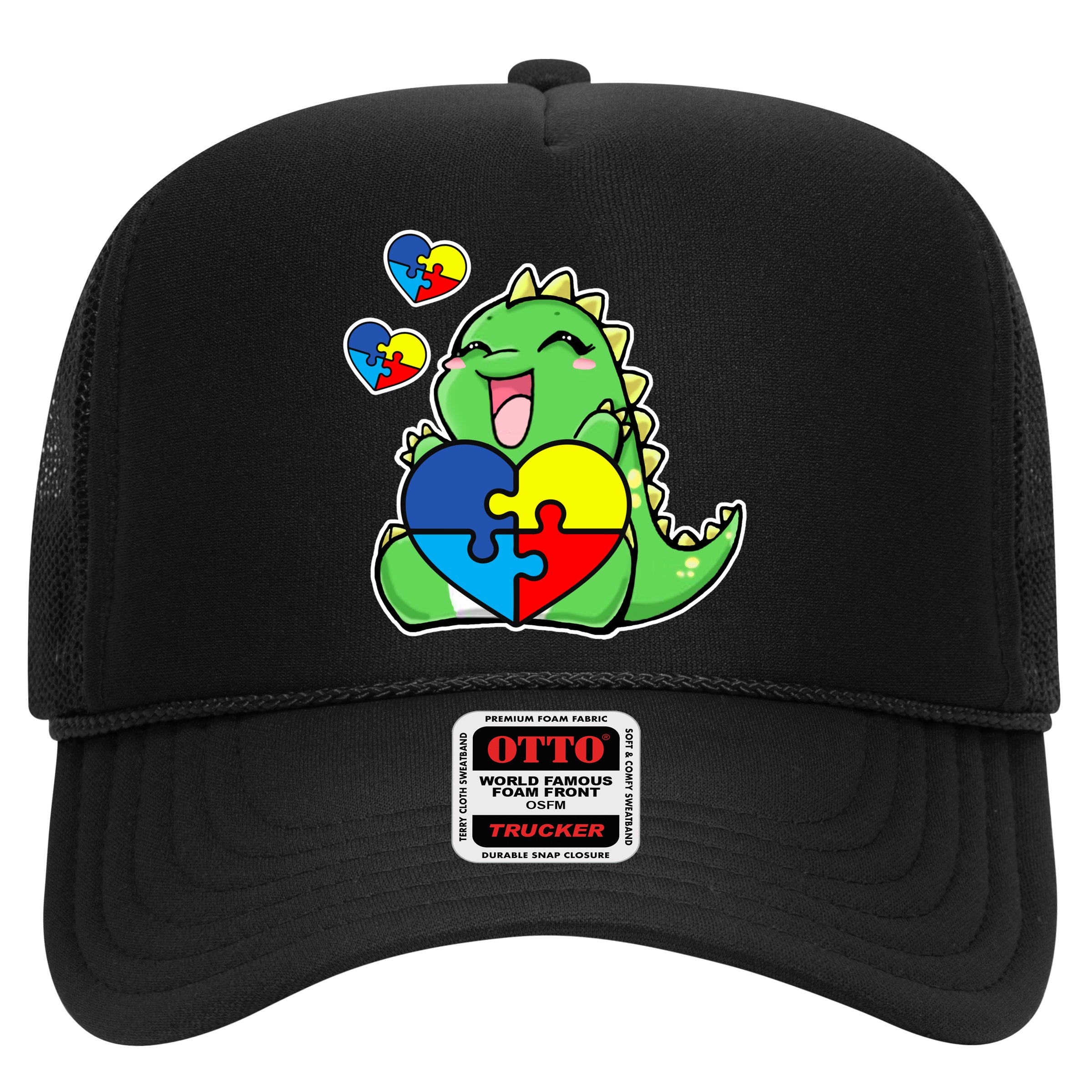 Autism Awareness Cute Dinosaur Puzzle Piece Hat