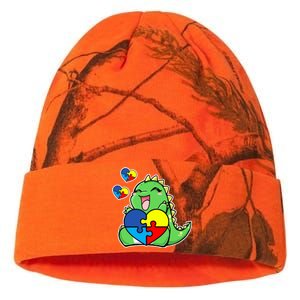 Autism Awareness Cute Dinosaur Puzzle Piece Kati Licensed 12" Camo Beanie