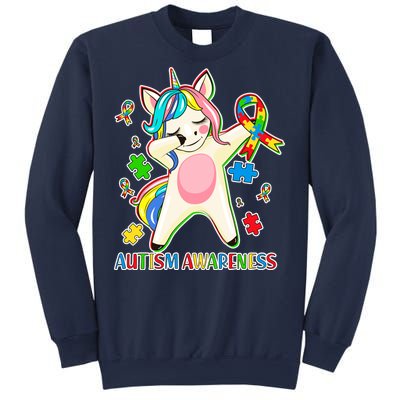 Autism Awareness Dabbing Unicorn Sweatshirt