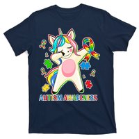 Autism Awareness Dabbing Unicorn T-Shirt