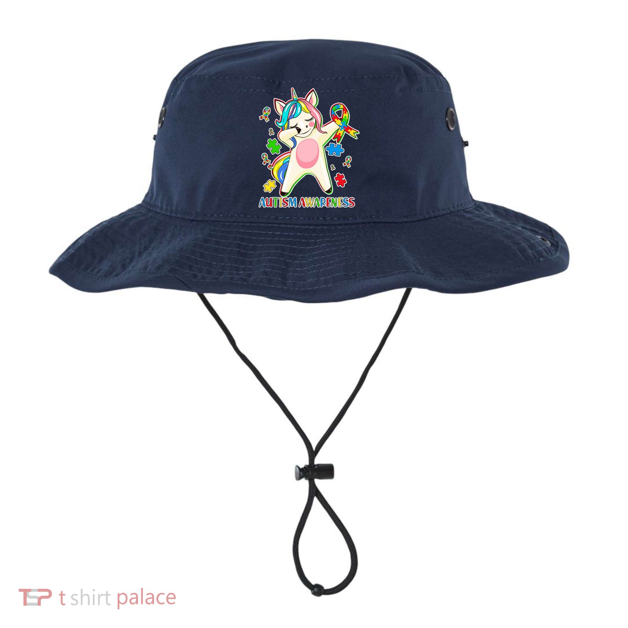 Autism Awareness Dabbing Unicorn Bucket Hat