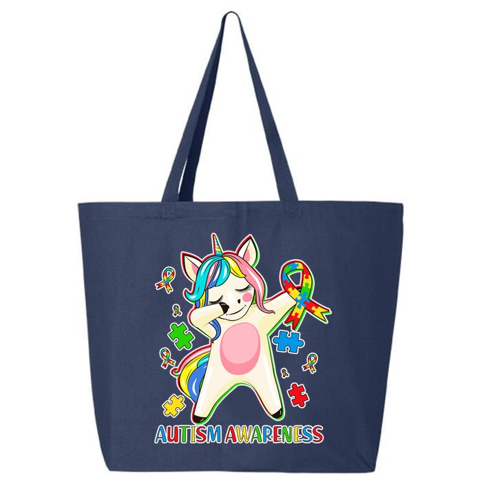 Autism Awareness Dabbing Unicorn 25L Jumbo Tote