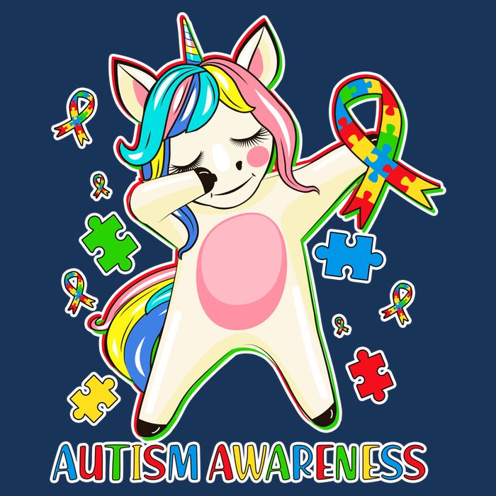 Autism Awareness Dabbing Unicorn 25L Jumbo Tote