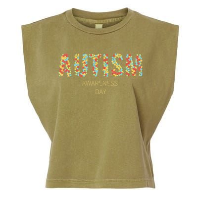 Autism Awareness Day Garment-Dyed Women's Muscle Tee