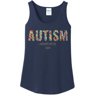 Autism Awareness Day Ladies Essential Tank