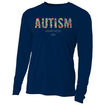 Autism Awareness Day Cooling Performance Long Sleeve Crew