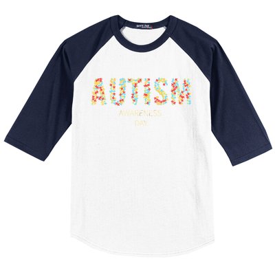 Autism Awareness Day Baseball Sleeve Shirt