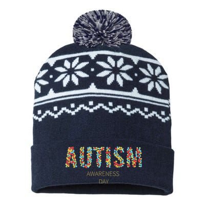 Autism Awareness Day USA-Made Snowflake Beanie