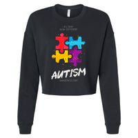 Autism Awareness Day Be Different Cropped Pullover Crew