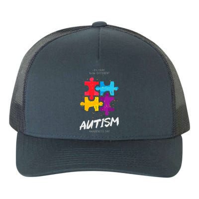 Autism Awareness Day Be Different Yupoong Adult 5-Panel Trucker Hat