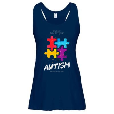 Autism Awareness Day Be Different Ladies Essential Flowy Tank
