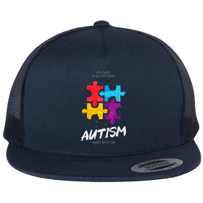 Autism Awareness Day Be Different Flatbill Hat