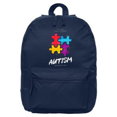 Autism Awareness Day Be Different 16 in Basic Backpack