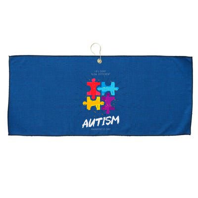 Autism Awareness Day Be Different Large Microfiber Waffle Golf Towel
