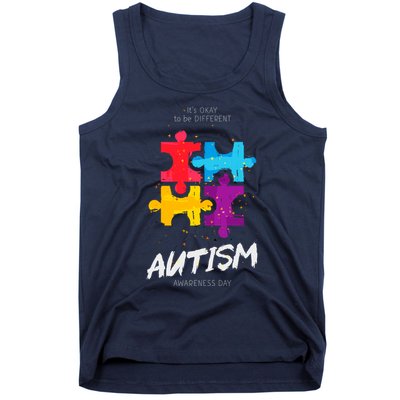 Autism Awareness Day Be Different Tank Top
