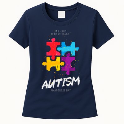 Autism Awareness Day Be Different Womens T-Shirt