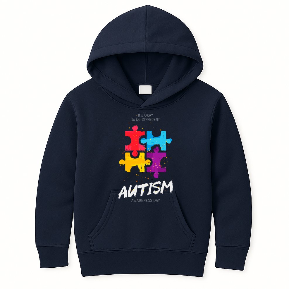 Autism Awareness Day Be Different Kids Hoodie
