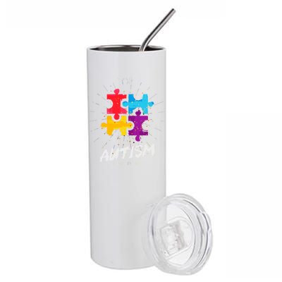 Autism Awareness Day Be Different Stainless Steel Tumbler