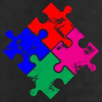 Autism Awareness Distressed Puzzle Pieces  Cool Comfort Performance Bucket Hat
