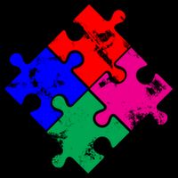 Autism Awareness Distressed Puzzle Pieces  Impact Tech Backpack