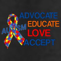 Autism Awareness Educate 7 Panel Mesh Trucker Snapback Hat