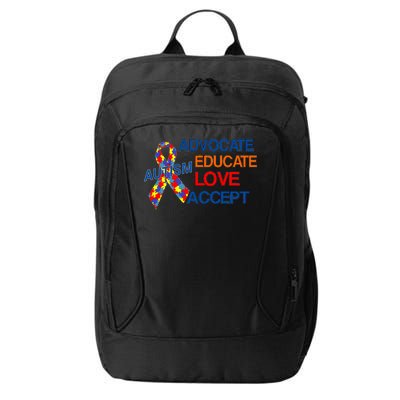 Autism Awareness Educate City Backpack