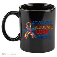 Autism Awareness Educate 11oz C Handle Ceramic Mug