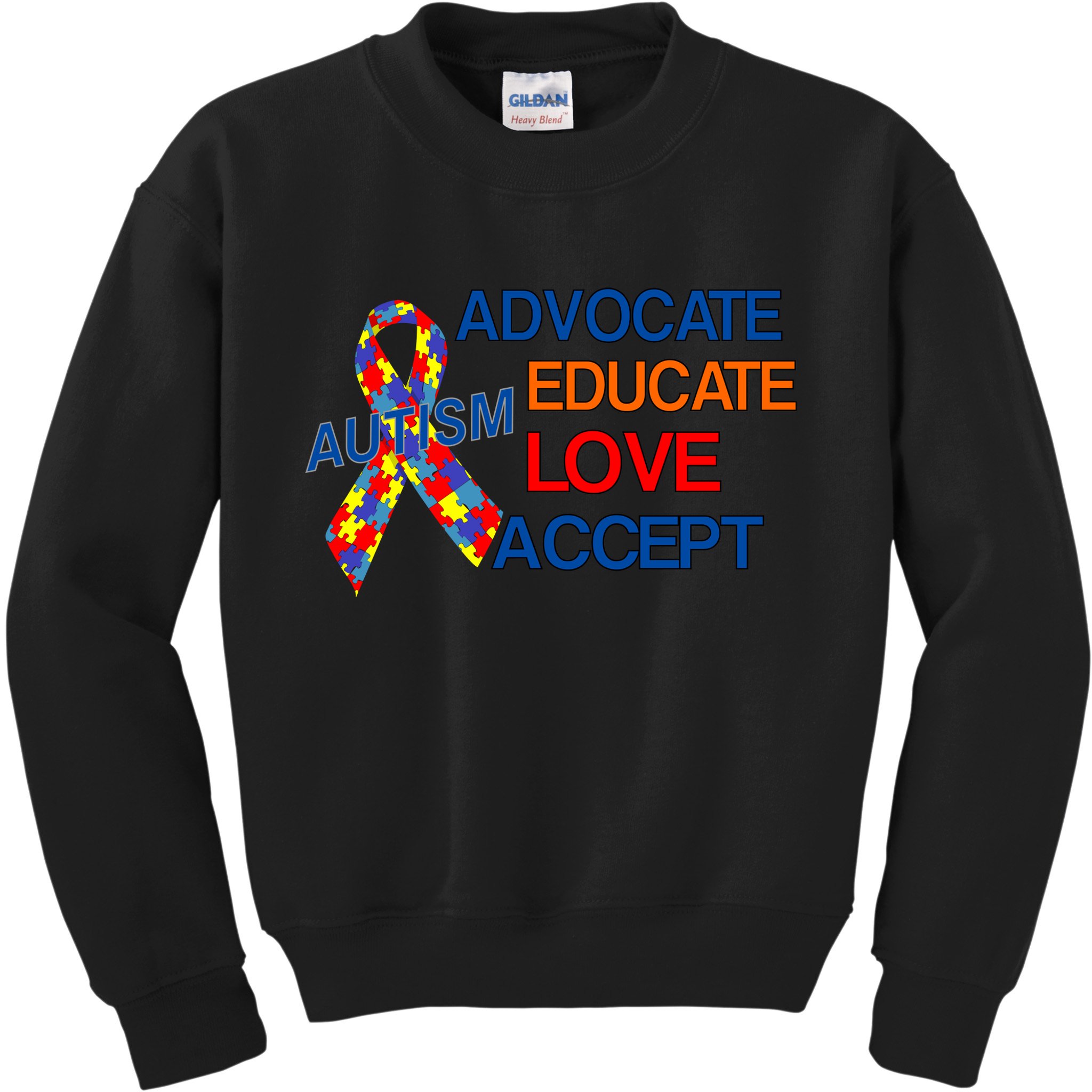 Autism Awareness Educate Kids Sweatshirt