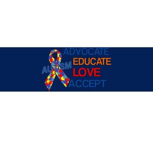 Autism Awareness Educate Bumper Sticker