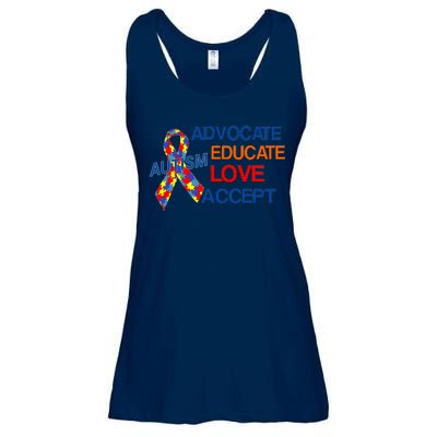 Autism Awareness Educate Ladies Essential Flowy Tank