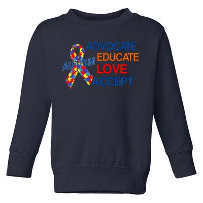 Autism Awareness Educate Toddler Sweatshirt