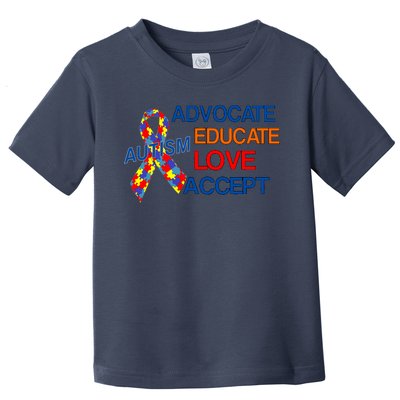 Autism Awareness Educate Toddler T-Shirt