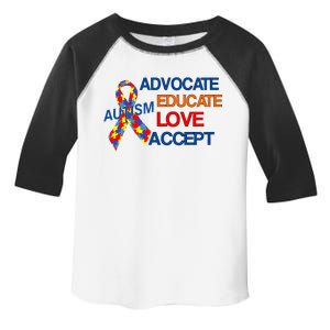 Autism Awareness Educate Toddler Fine Jersey T-Shirt