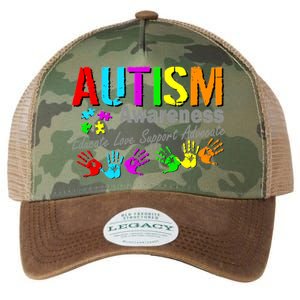 Autism Awareness Educate Love Support Advocate Legacy Tie Dye Trucker Hat