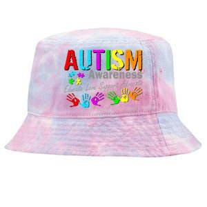 Autism Awareness Educate Love Support Advocate Tie-Dyed Bucket Hat