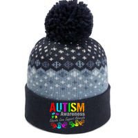 Autism Awareness Educate Love Support Advocate The Baniff Cuffed Pom Beanie