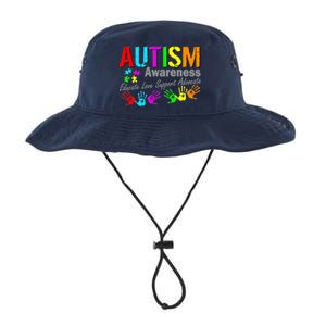 Autism Awareness Educate Love Support Advocate Legacy Cool Fit Booney Bucket Hat