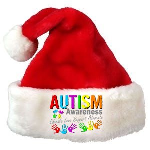 Autism Awareness Educate Love Support Advocate Premium Christmas Santa Hat