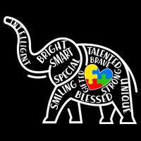 Autism Awareness Elephant  City Backpack